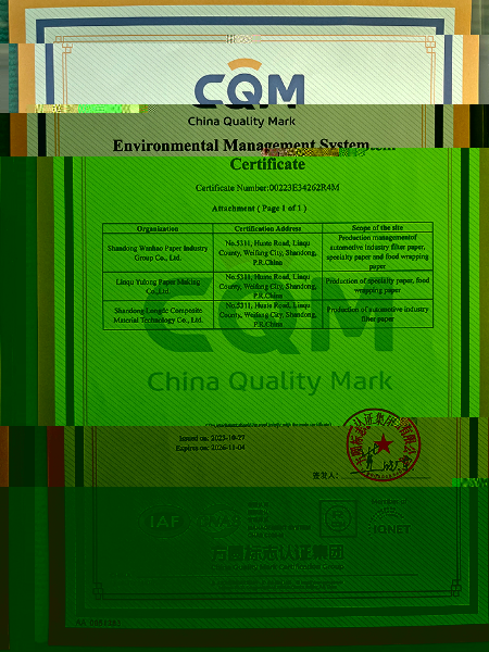 Environmental Management Systems Certificate